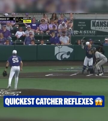 MLB shares incredible moment of spectator's cat-like catch that's taking social media by storm.