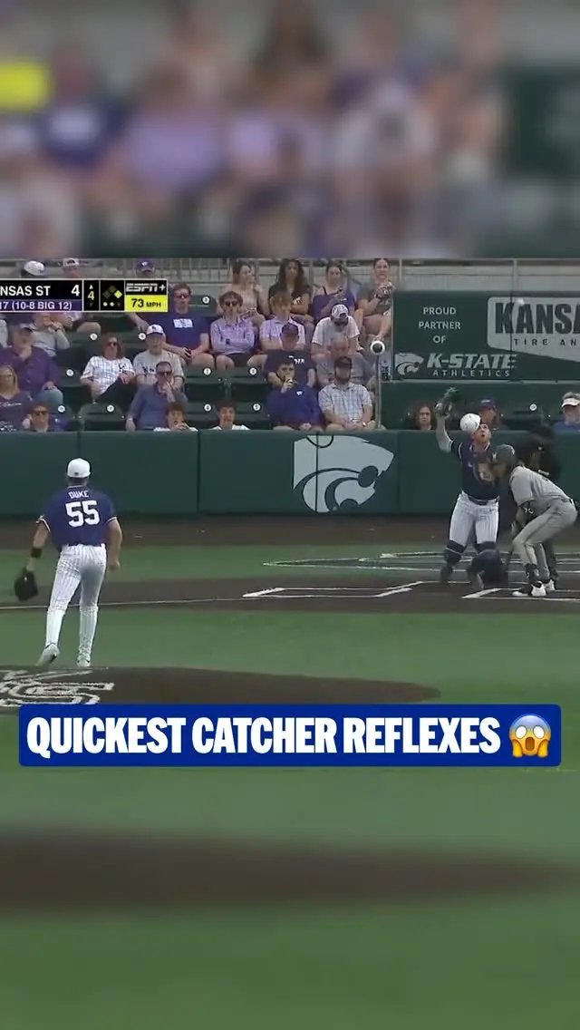 MLB shares incredible moment of spectator's cat-like catch that's taking social media by storm.