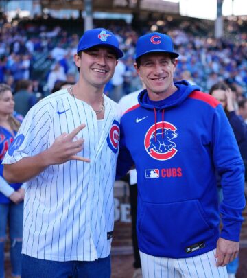 Electronic music star welcomed to the iconic ballpark in latest Cubs celebrity collaboration.