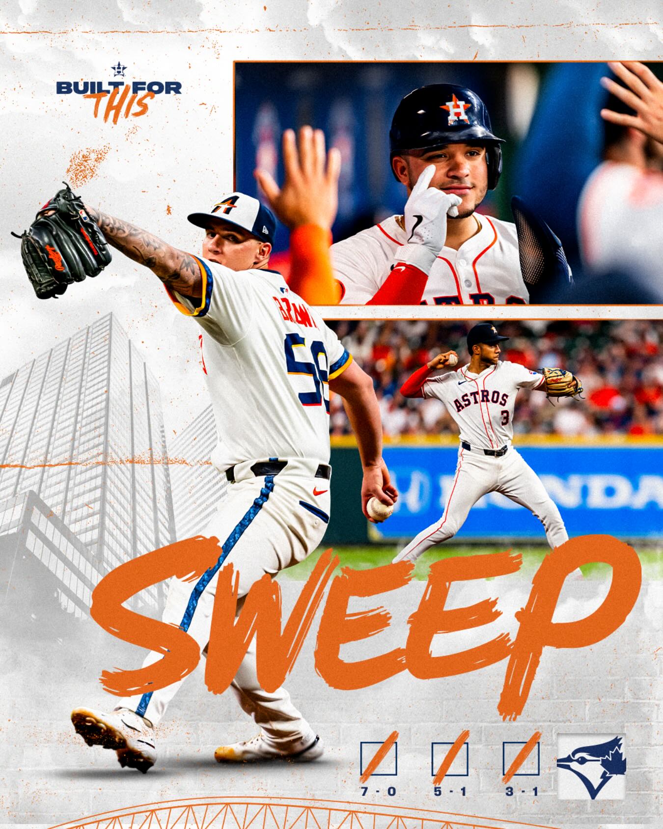 The MLB powerhouse teases fans about bringing out the brooms for a potential playoff sweep.