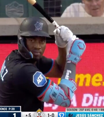 Power-hitting outfielder makes explosive start to the campaign with a memorable blast. 