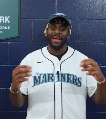 The musician took to the mound for a memorable ceremonial throw at the Seattle Mariners' home.