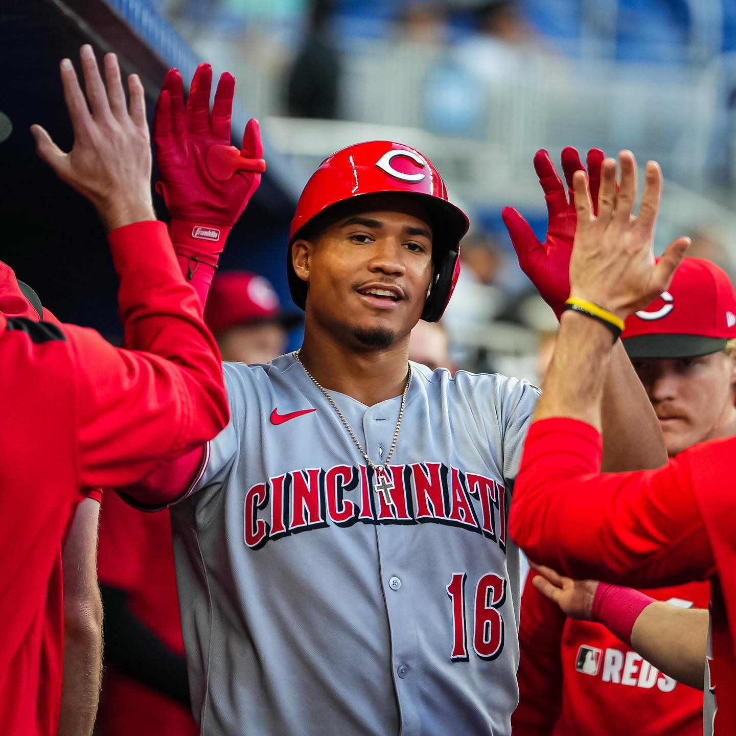 Young infielder's blast ranks as third-hardest hit ball in team's Statcast measurement era.