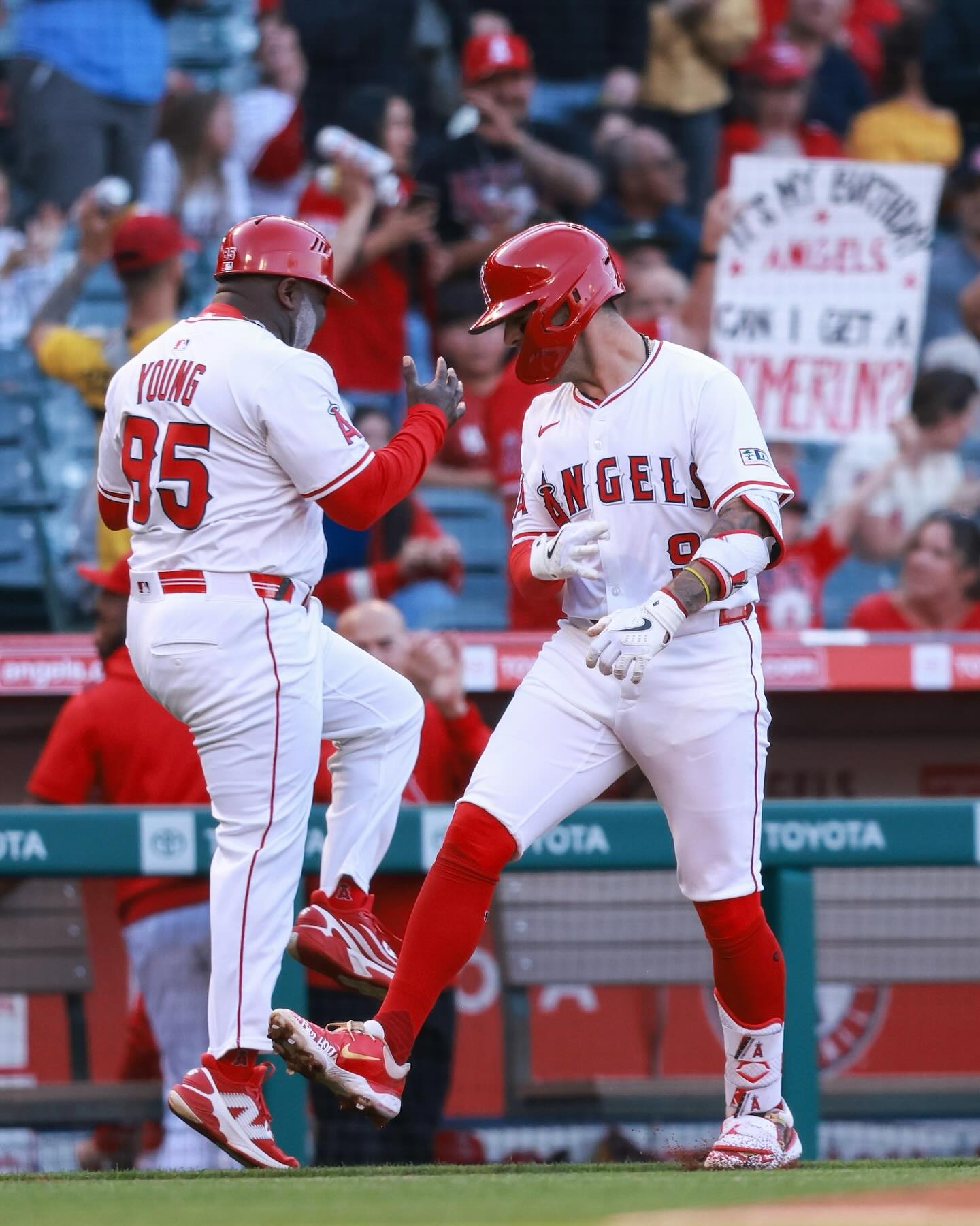 Angels Player Smashes First Career Leadoff HR