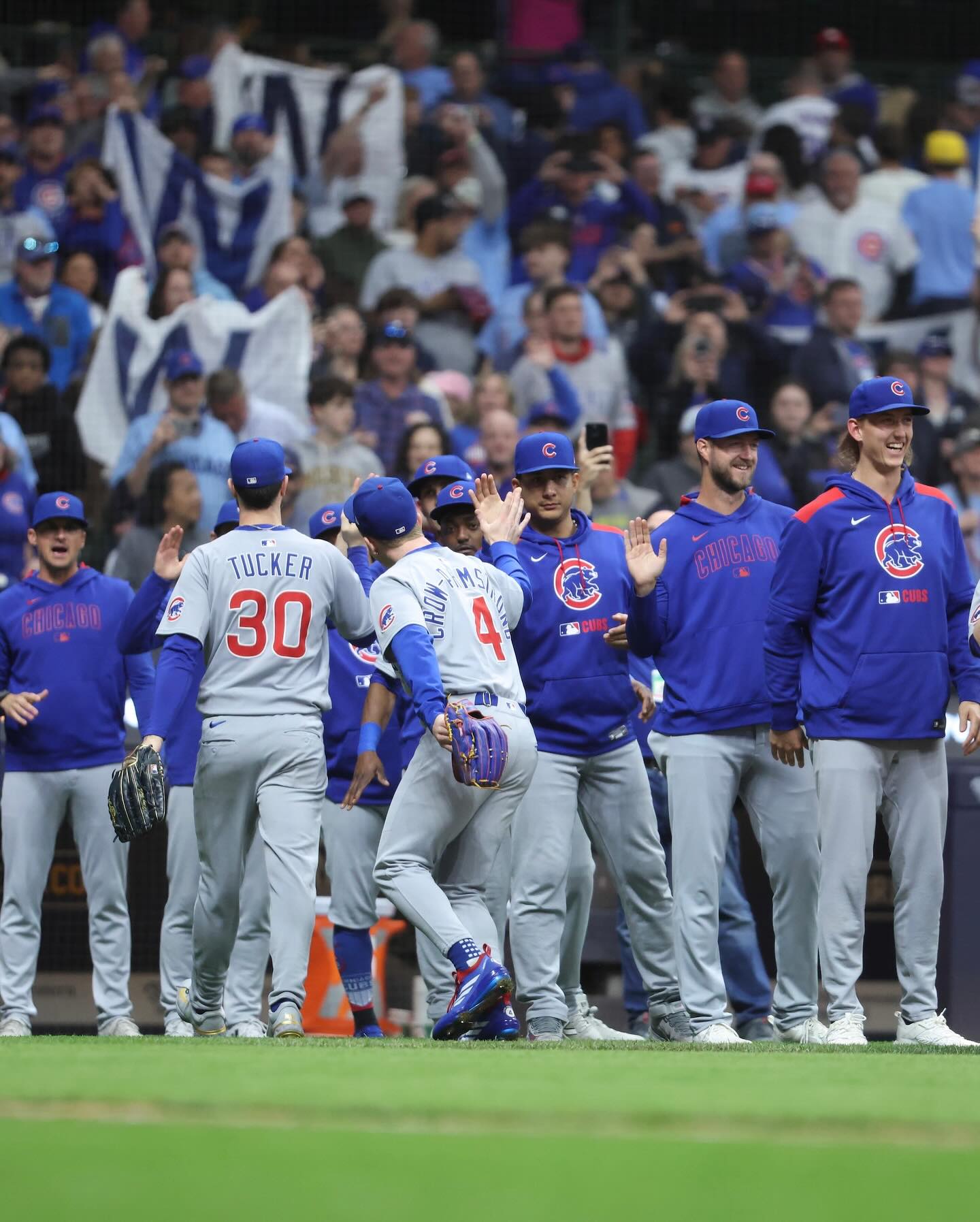 Cubs On Three: Series Sweep Celebration Cubs On Three: Series Sweep Celebration_image