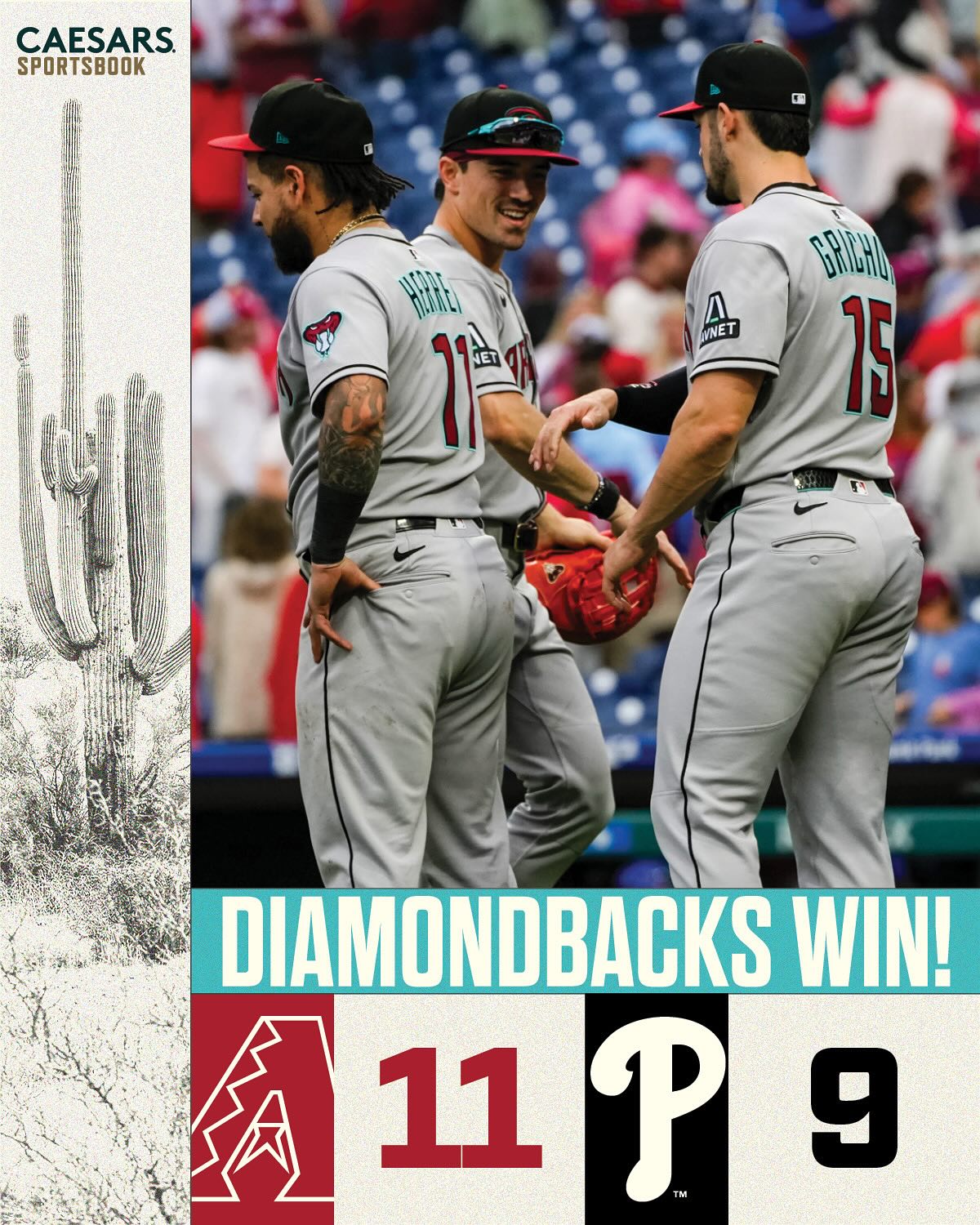Diamondbacks Head Home With A Win Diamondbacks Head Home With A Win_image
