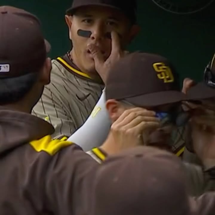 Machado Adopts Custom Eye Black For Padres