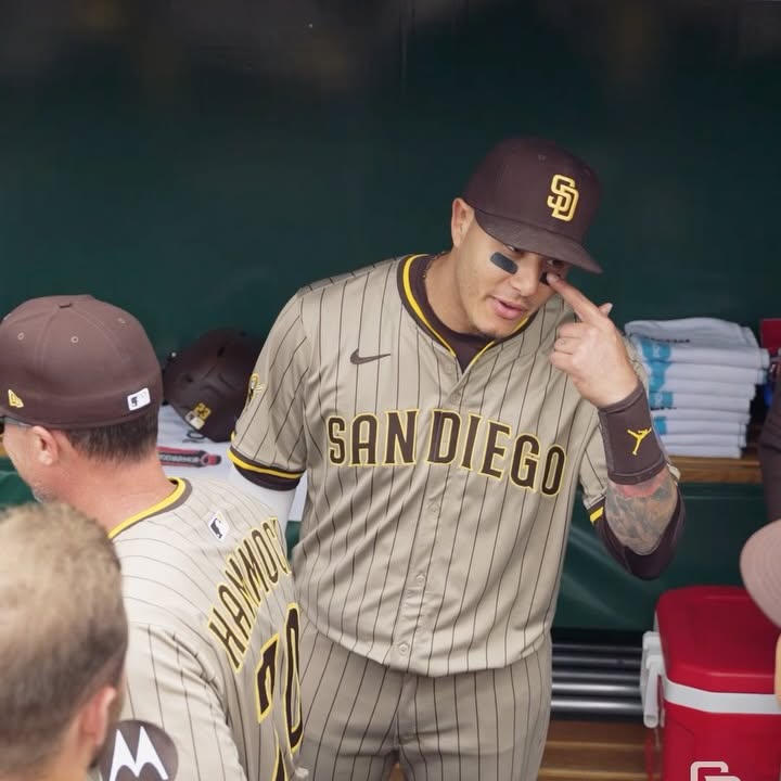 Machado Adopts Custom Eye Black For Padres