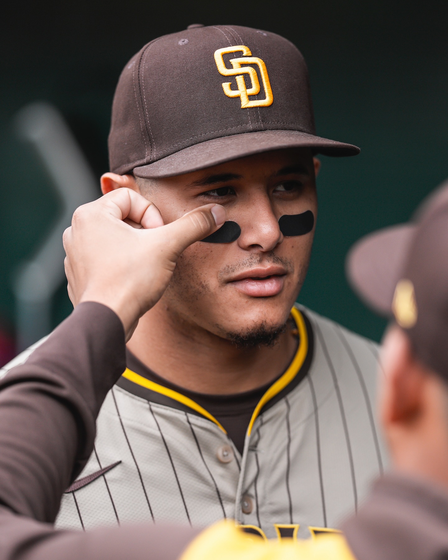 Machado Adopts Custom Eye Black For Padres