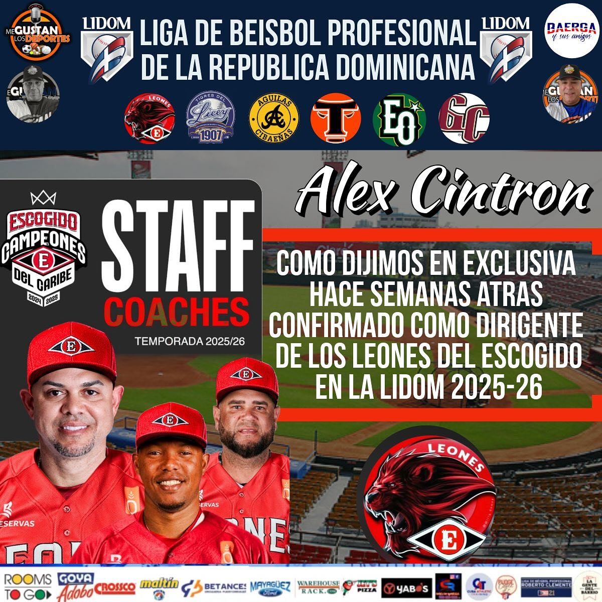 New Leadership Arrives For Escogido Baseball Club_image