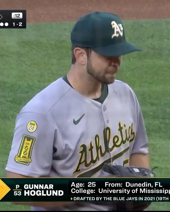 Oakland Athletics Strike Out In First Inning