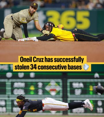 Milestone stolen bases record as Oneil Cruz dazzles fans with relentless speed -a new mark