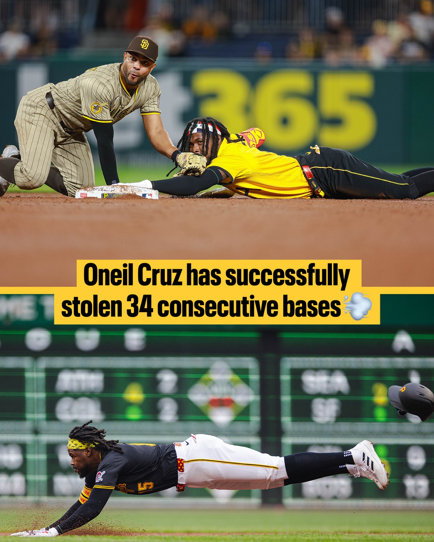 Milestone stolen bases record as Oneil Cruz dazzles fans with relentless speed -a new mark