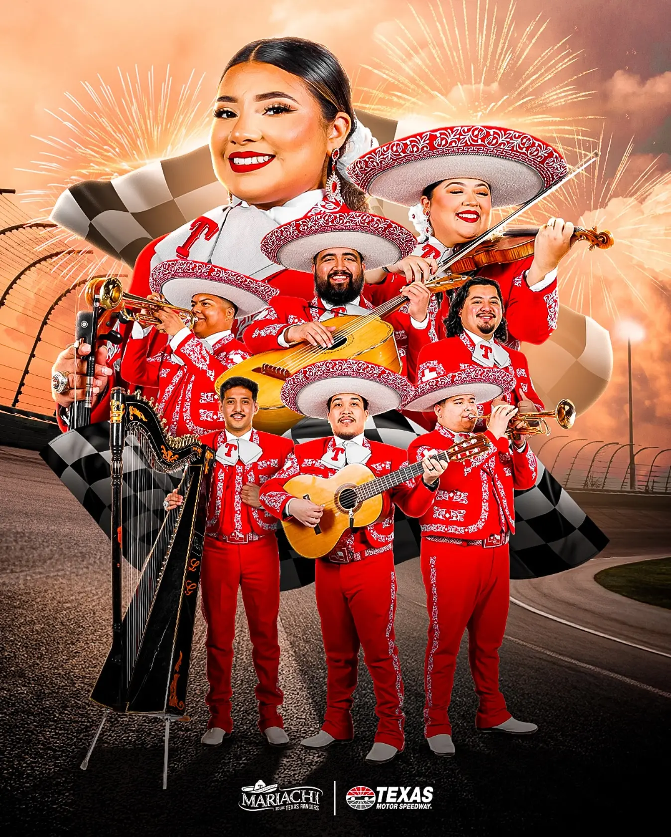 Race Time in Tejas: Texas Rangers Mariachi at NASCAR Event_image