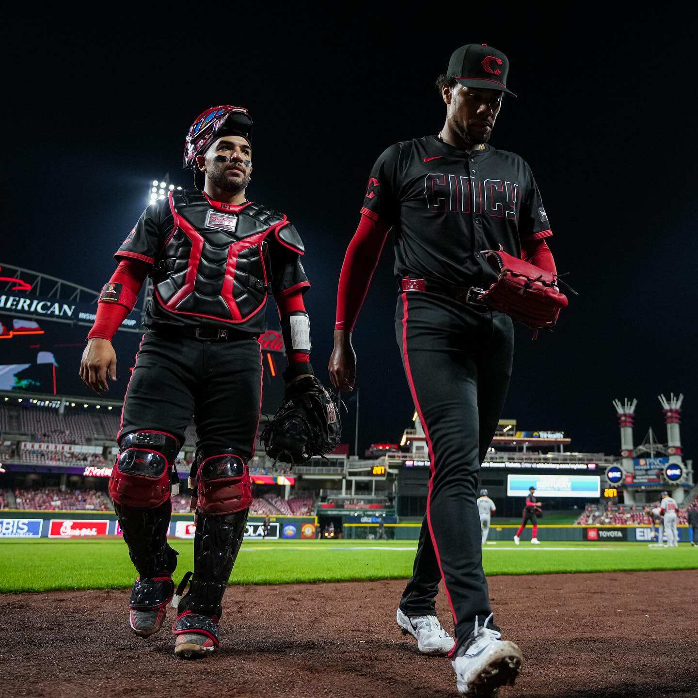 Reds Win Under The Lights