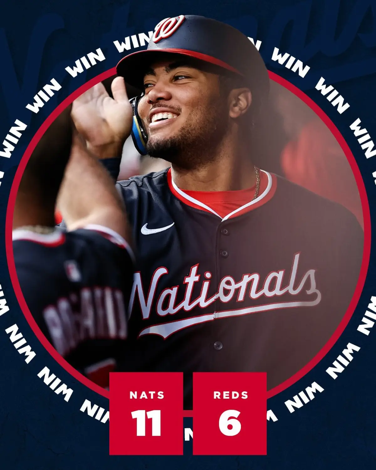 Washington Nationals Celebrate Road Win_image